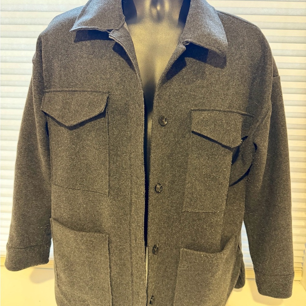 Banana Republic Charcoal Shirt Jacket Women’s Shacket size L